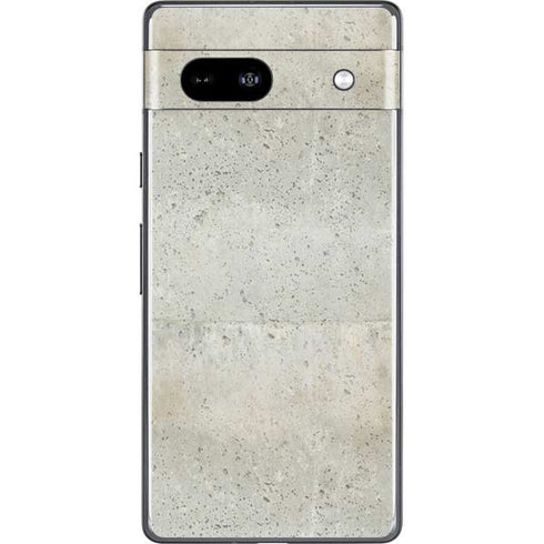 Natural White Concrete Google Pixel 7a Skin